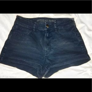 American eagle blue jean shorts